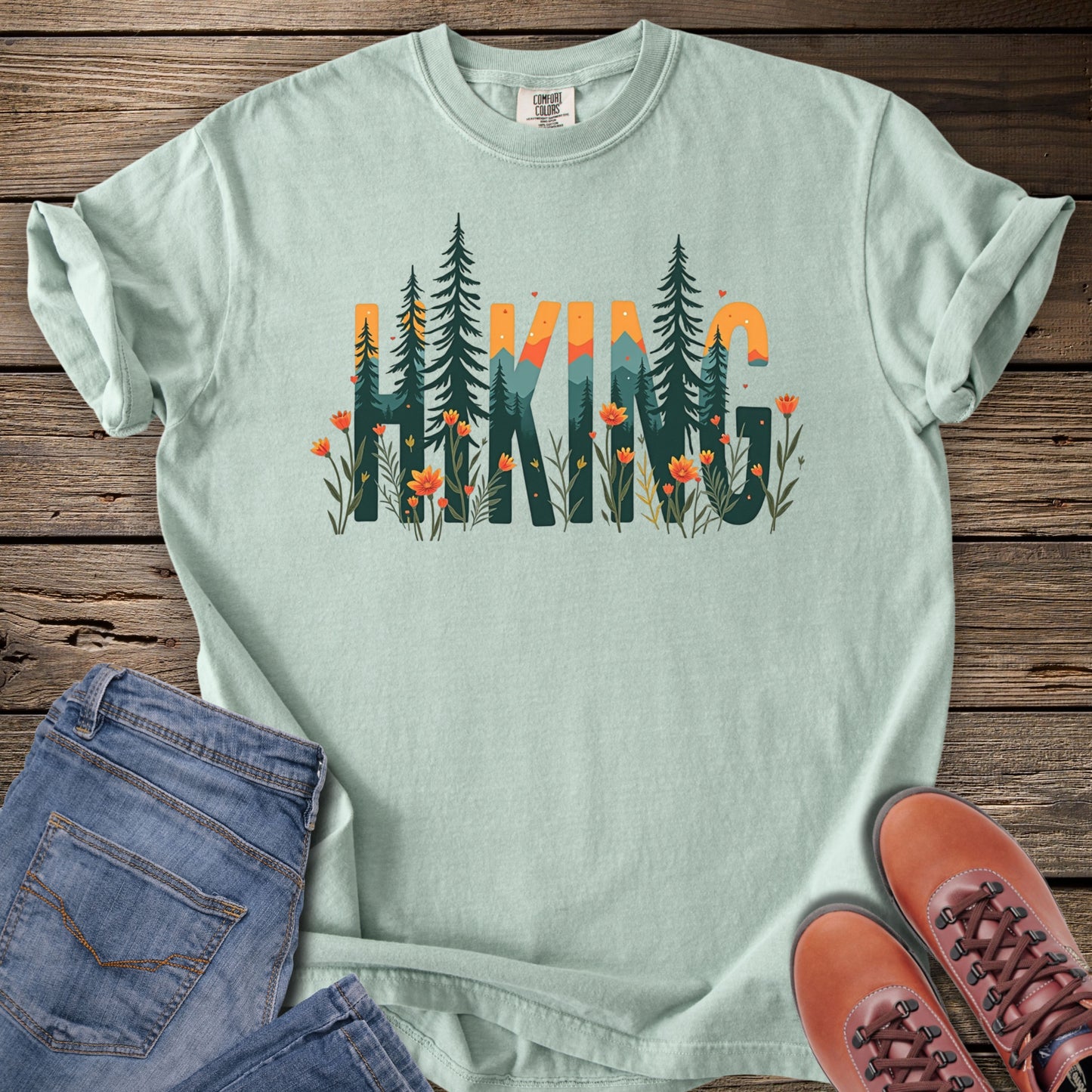 Hiking in Wildflower T-Shirt