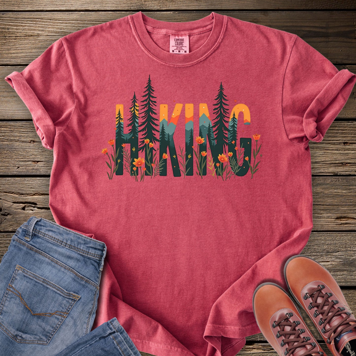 Hiking in Wildflower T-Shirt