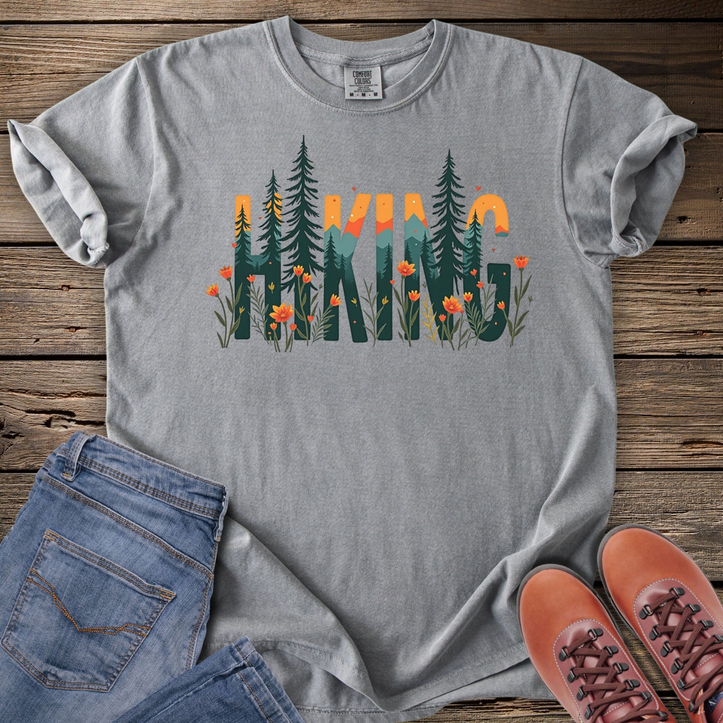 Hiking in Wildflower T-Shirt