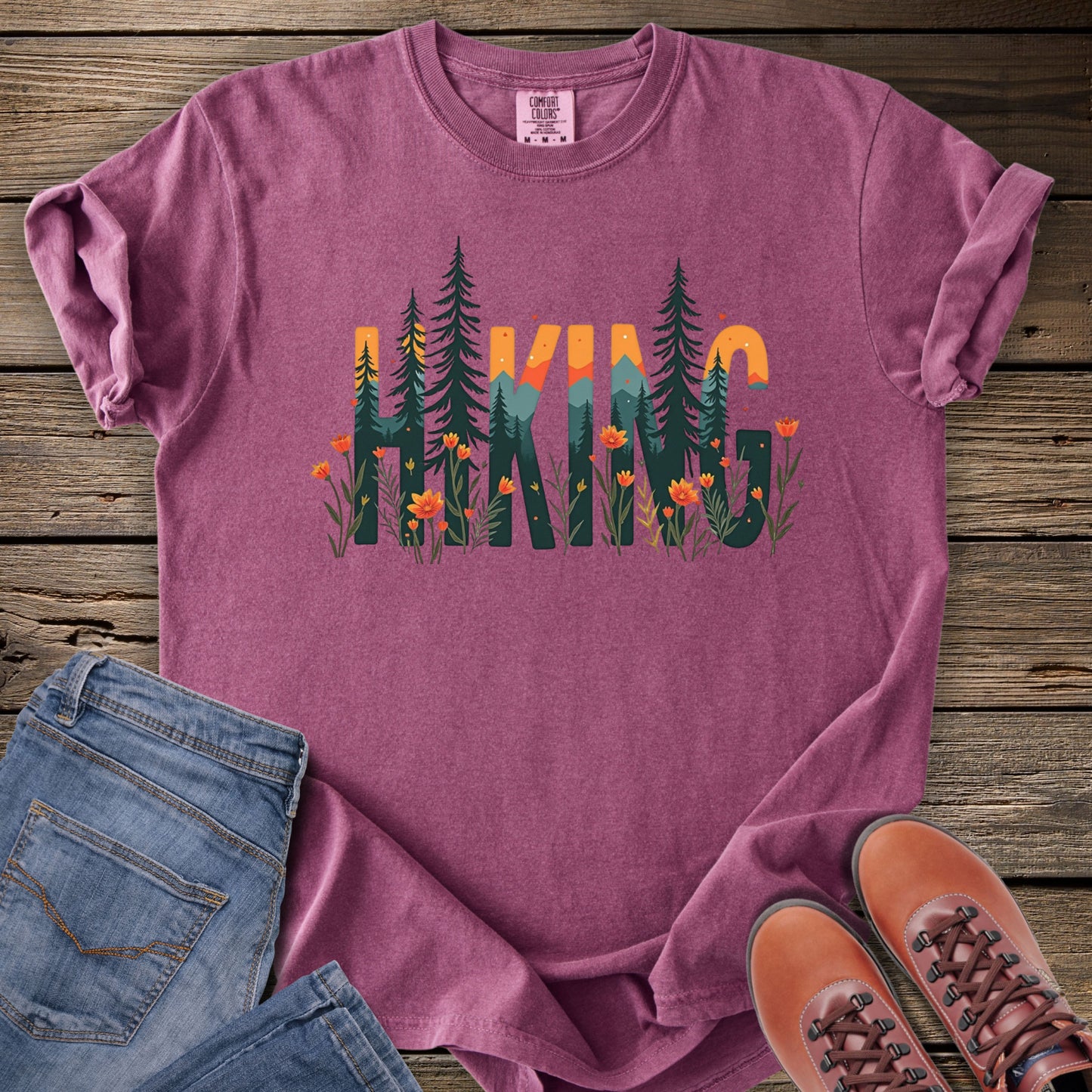 Hiking in Wildflower T-Shirt