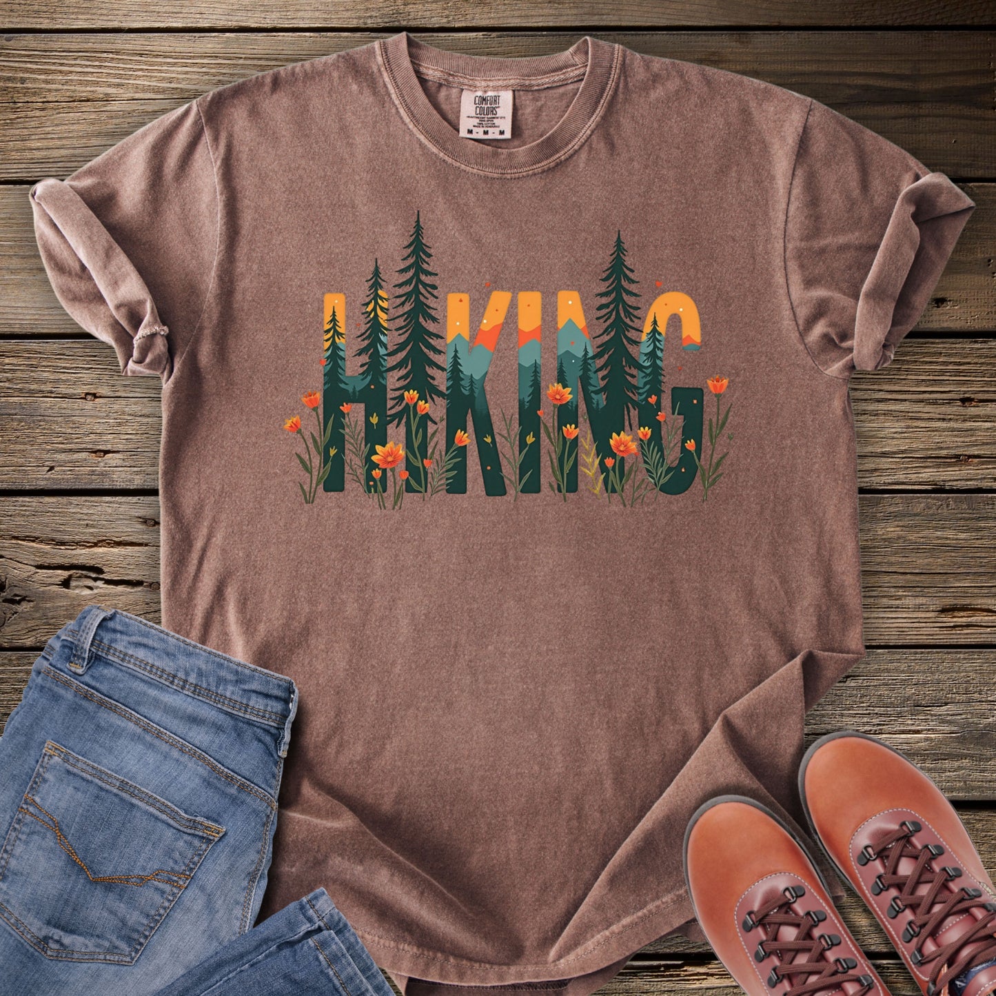 Hiking in Wildflower T-Shirt