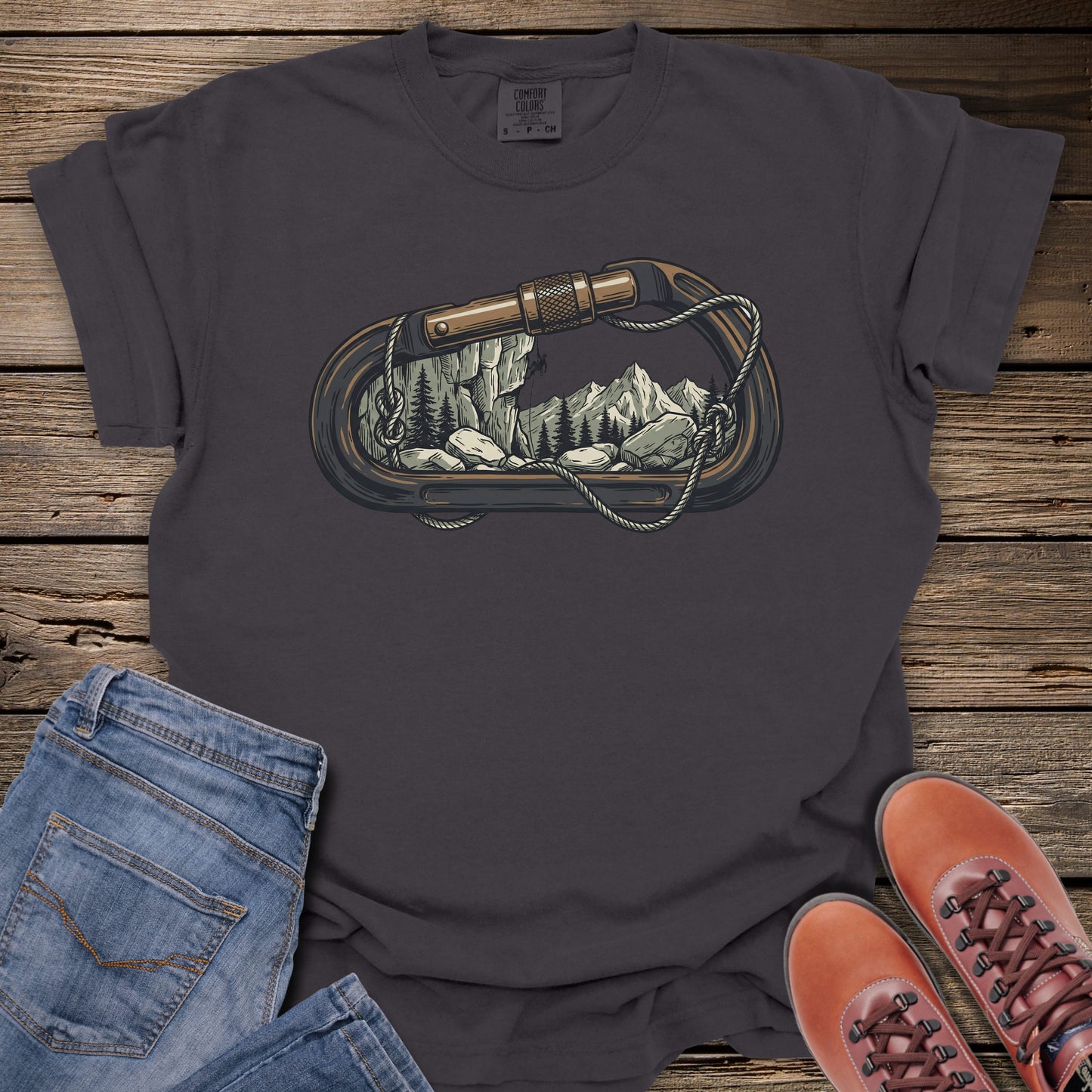 Edge of Ascent - Rock Climbing T-Shirt