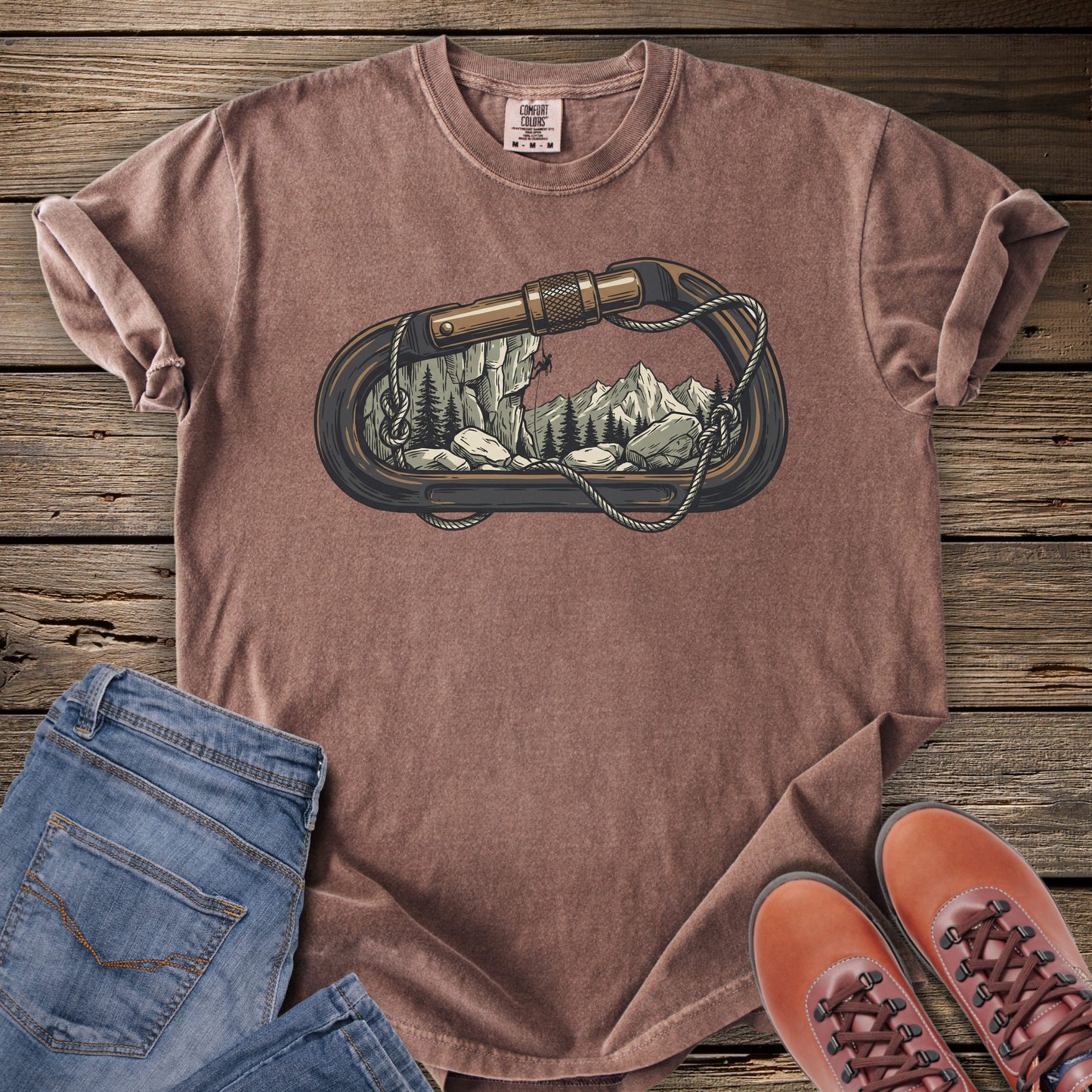 Edge of Ascent - Rock Climbing T-Shirt