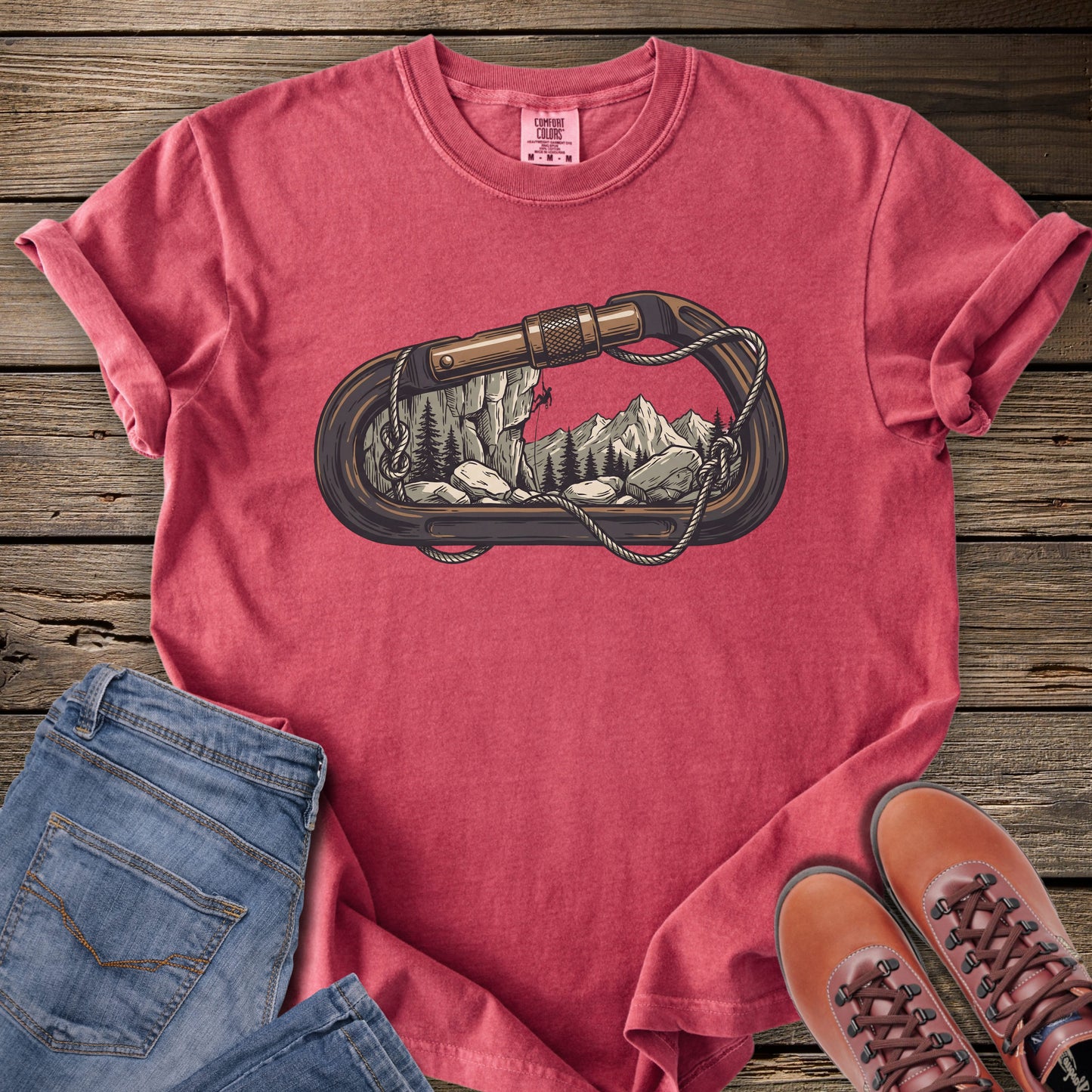 Edge of Ascent - Rock Climbing T-Shirt