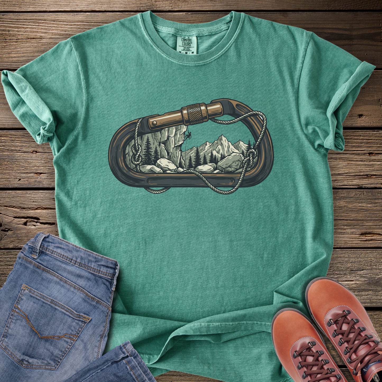 Edge of Ascent - Rock Climbing T-Shirt