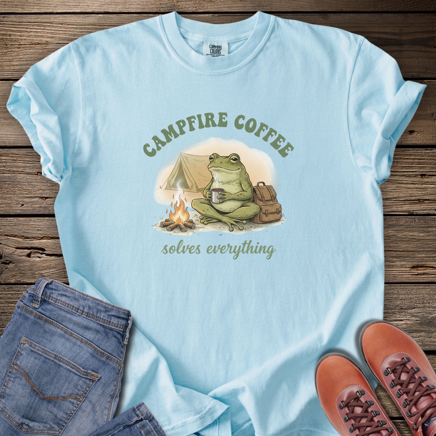 Campfire Coffee Solves Everything T-Shirt