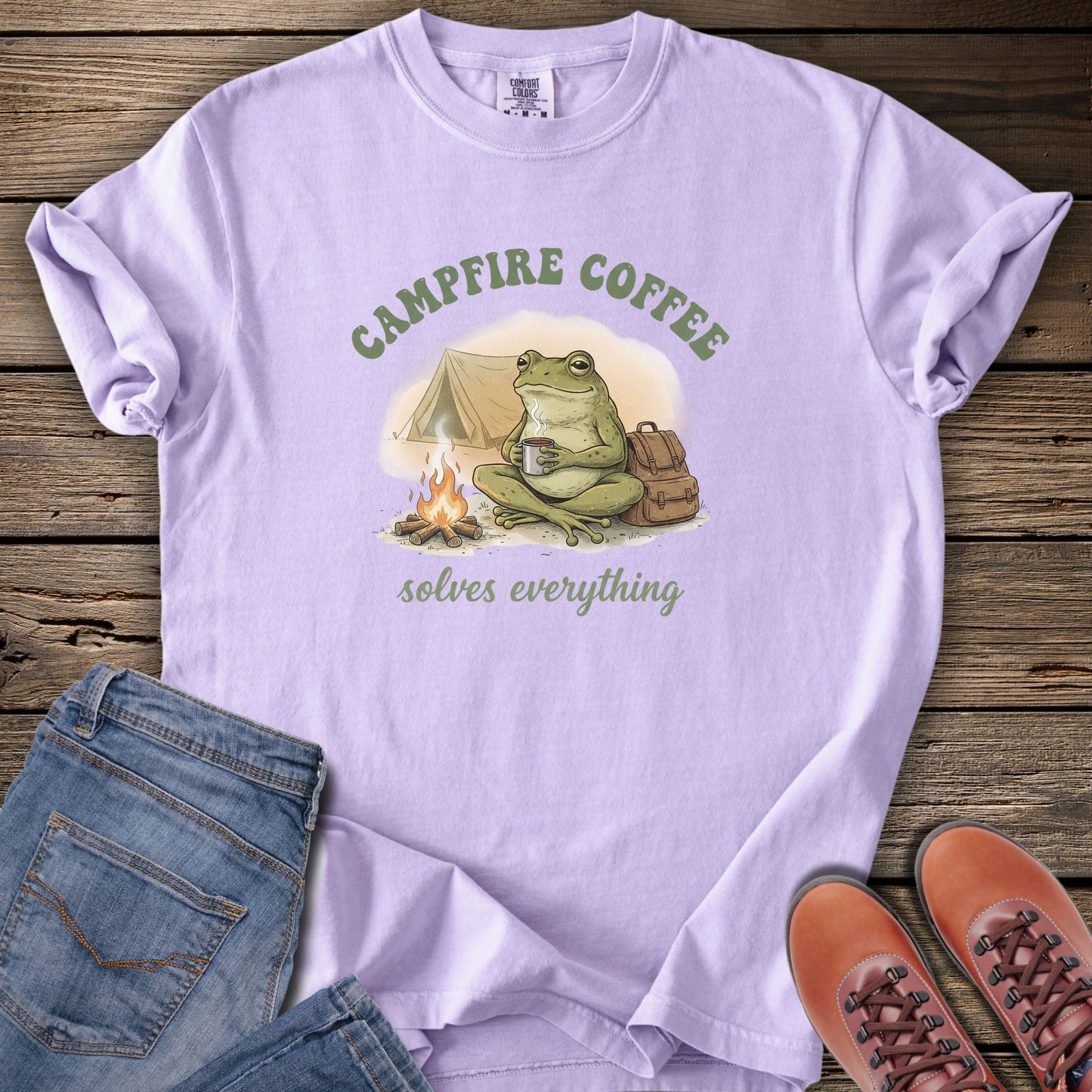 Campfire Coffee Solves Everything T-Shirt