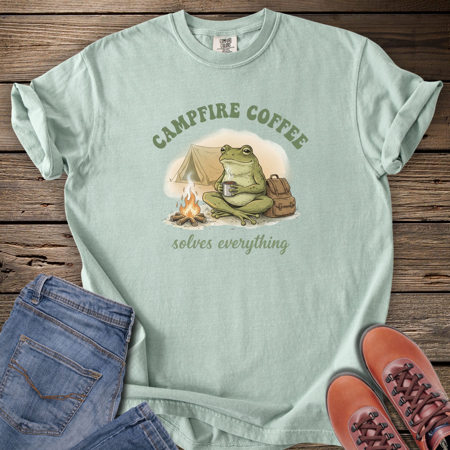 Campfire Coffee Solves Everything T-Shirt