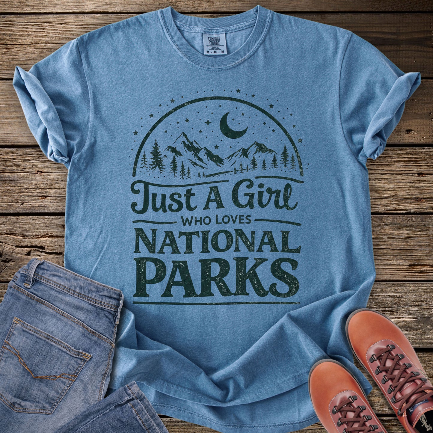 Just A Girl Who Loves National Parks T-Shirt