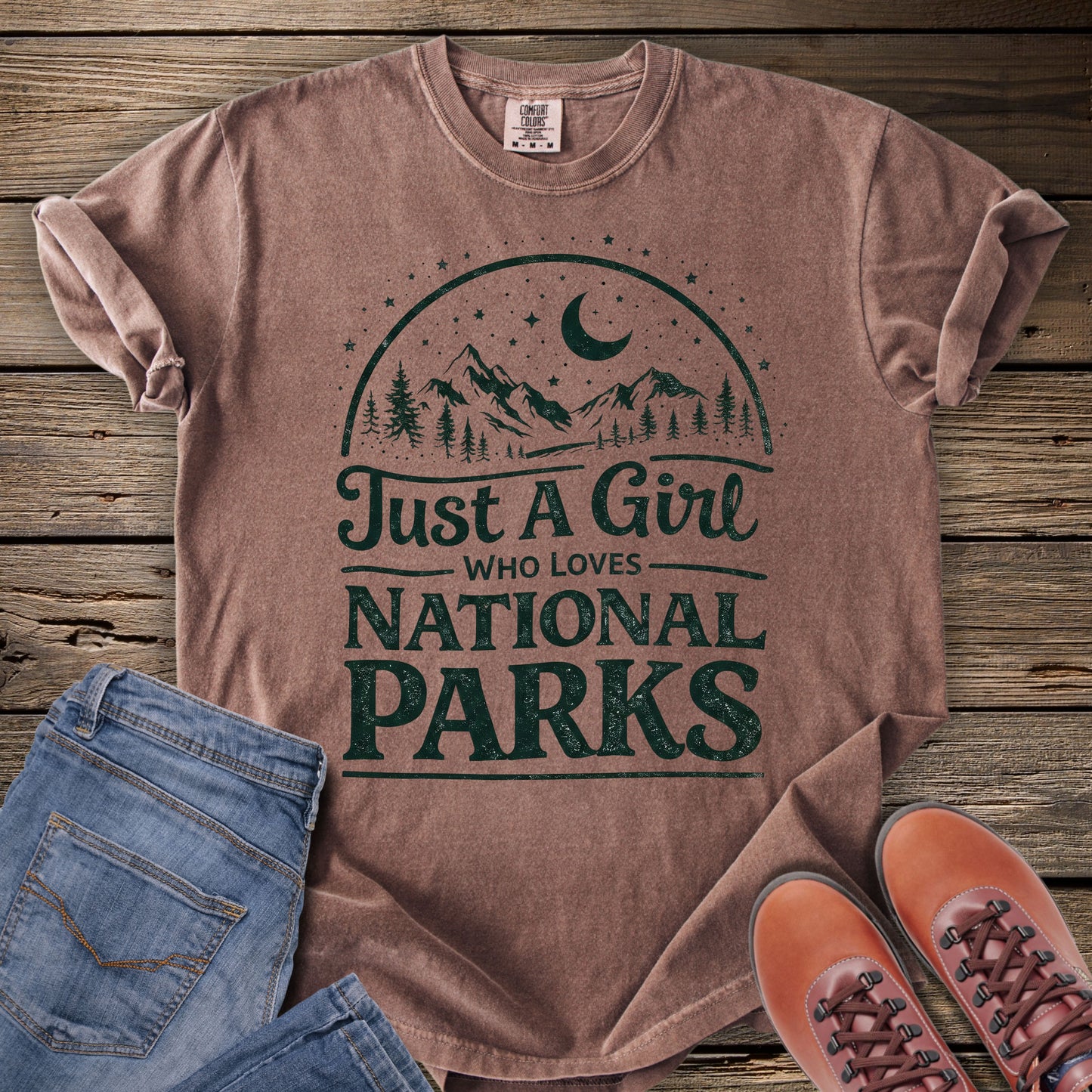 Just A Girl Who Loves National Parks T-Shirt
