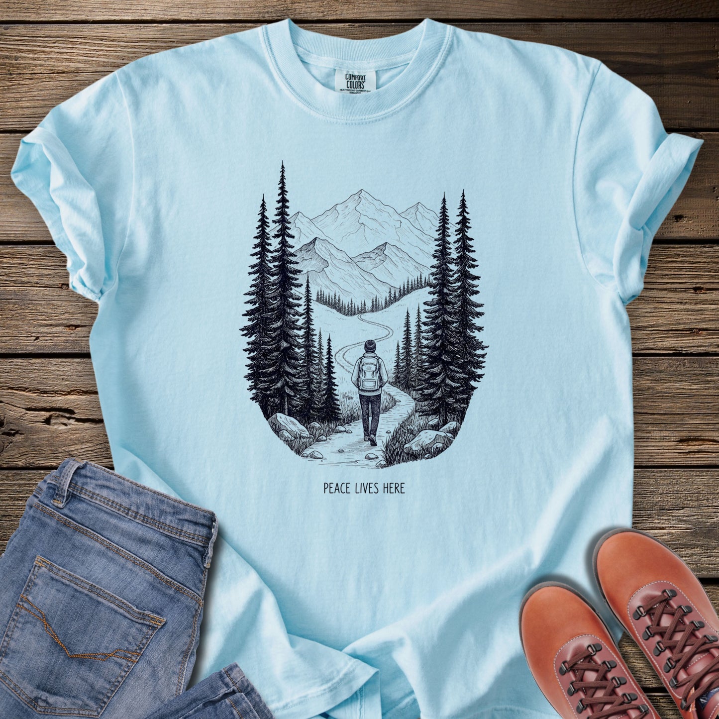 Find My Way' Mountain Forest T-Shirt