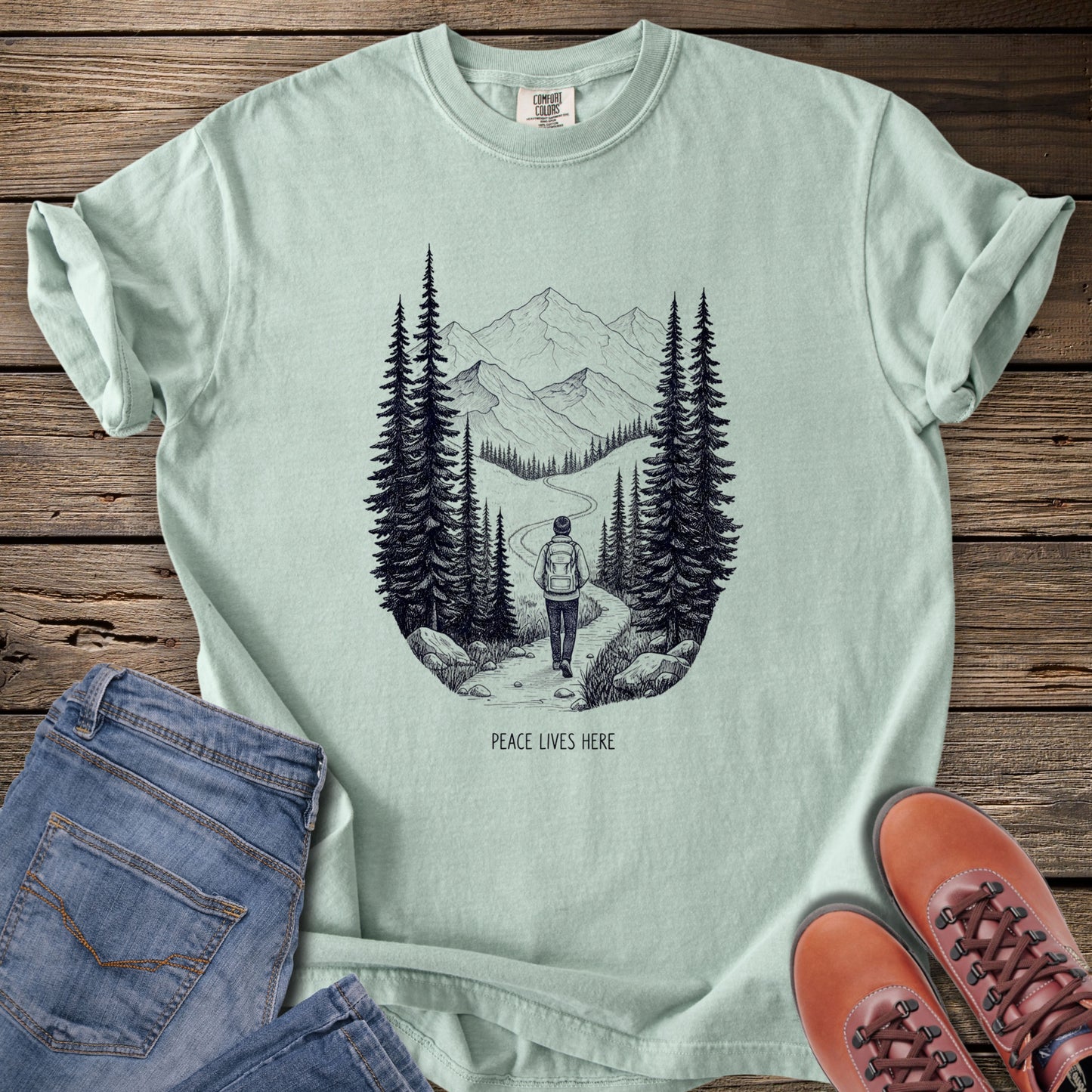 Find My Way' Mountain Forest T-Shirt