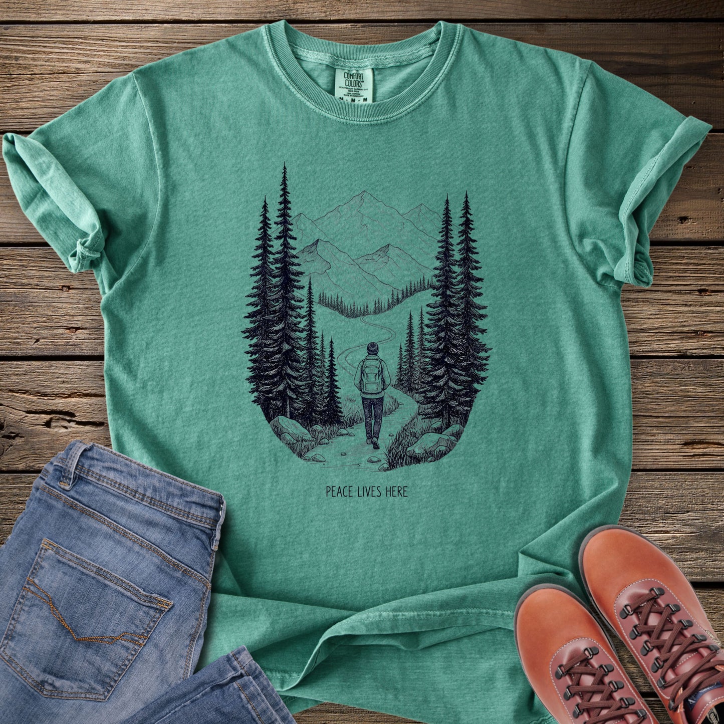 Find My Way' Mountain Forest T-Shirt