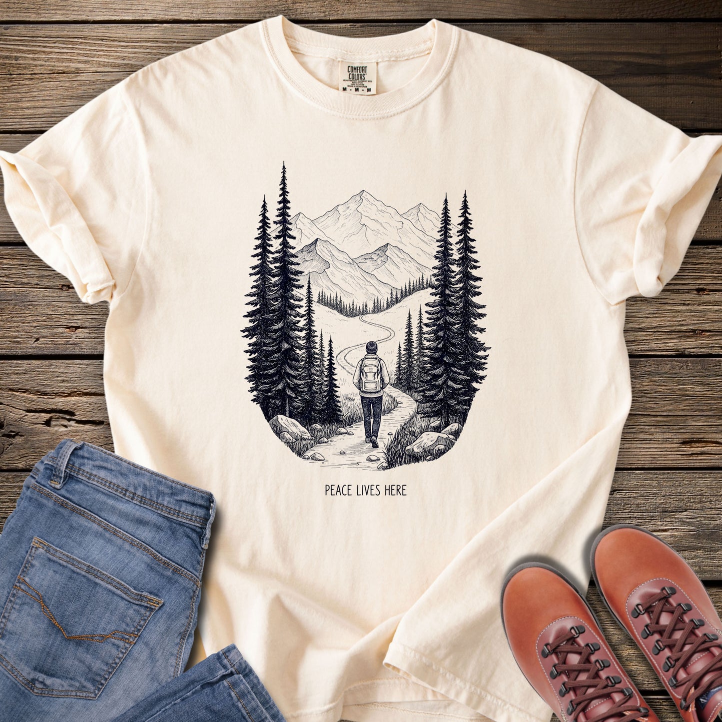 Find My Way' Mountain Forest T-Shirt