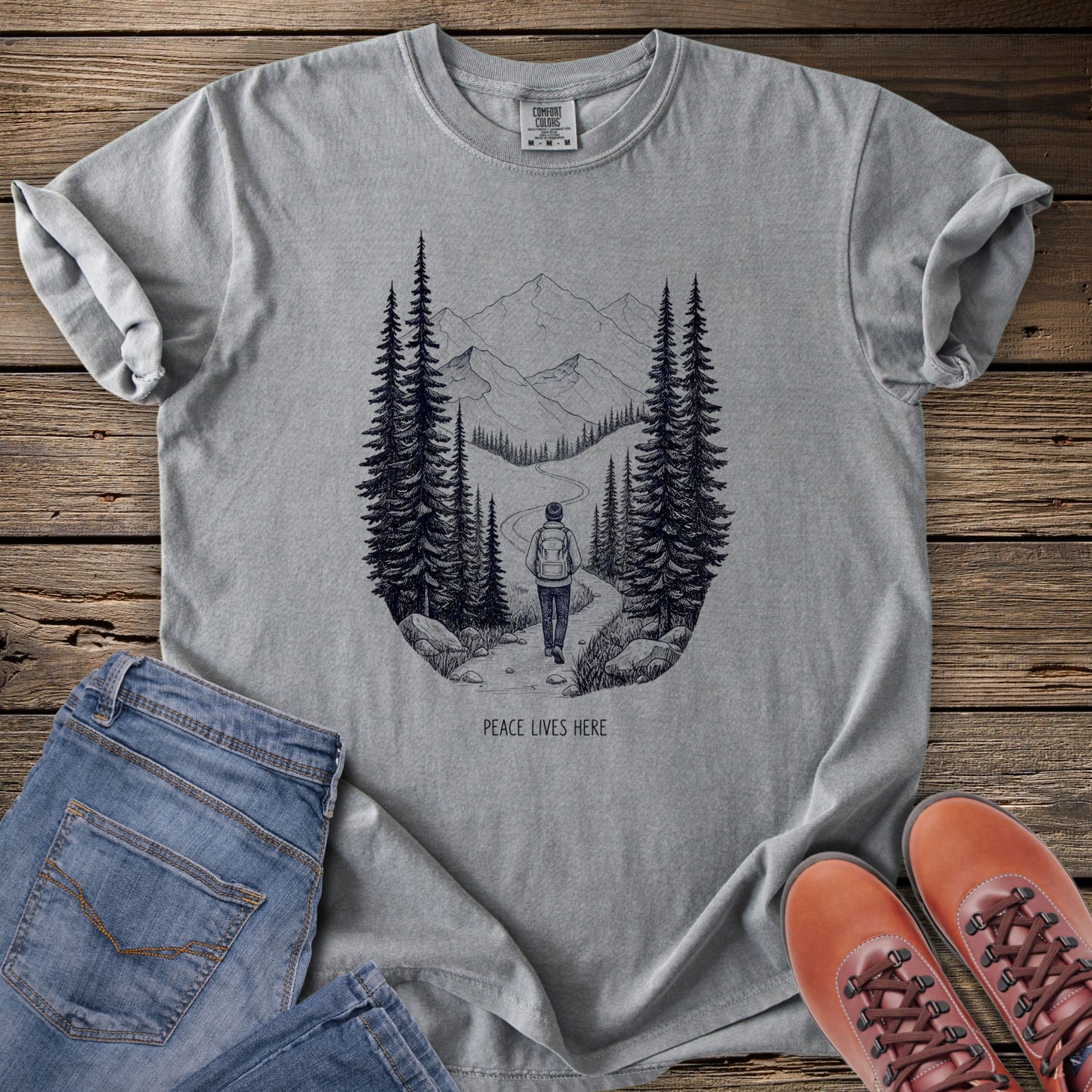 Find My Way' Mountain Forest T-Shirt