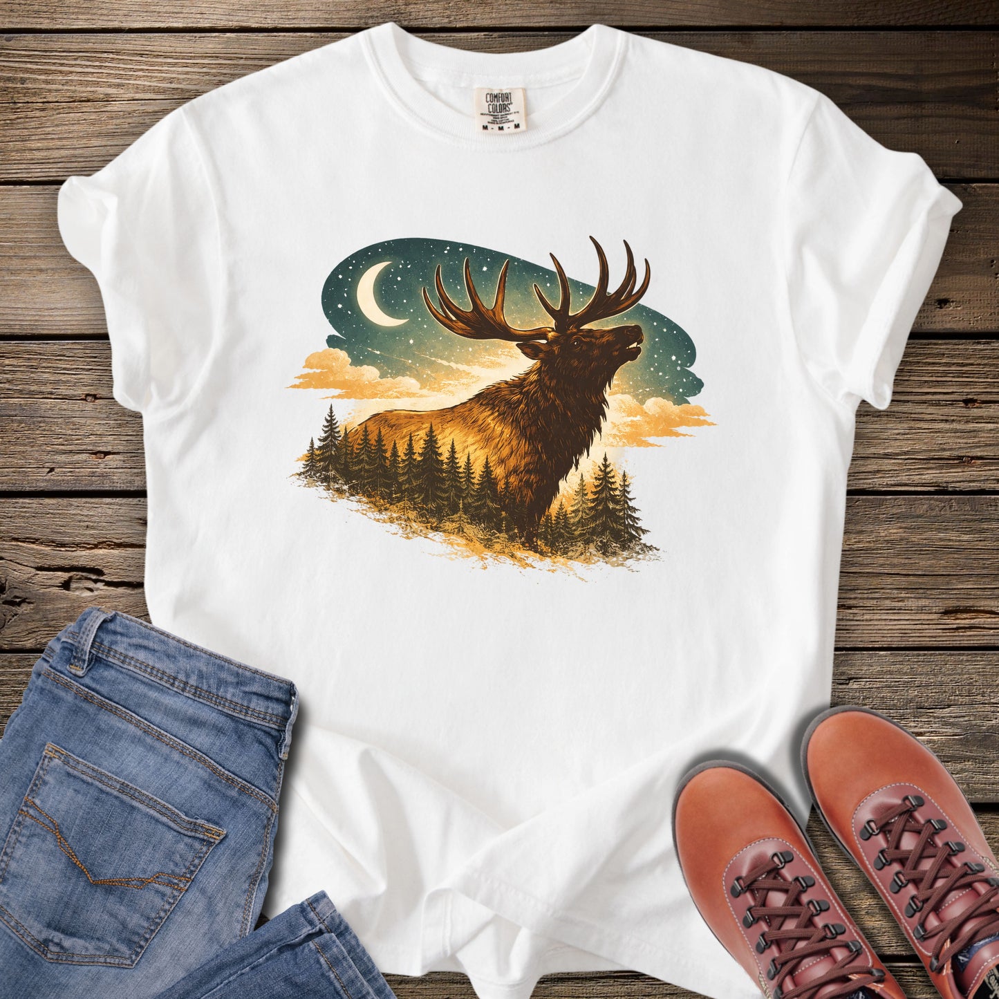 Elk Wilderness Sunset T-Shirt