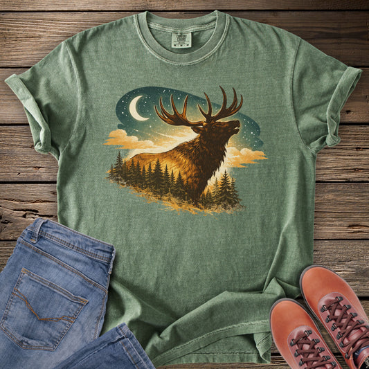 Elk Wilderness Sunset T-Shirt