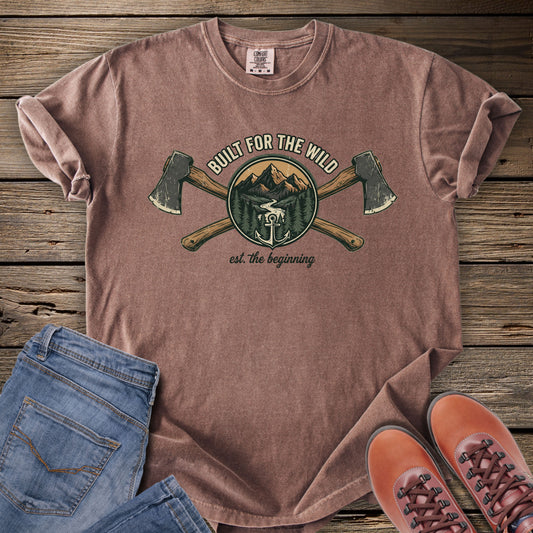Lumberjack Axes & Mountains T-Shirt