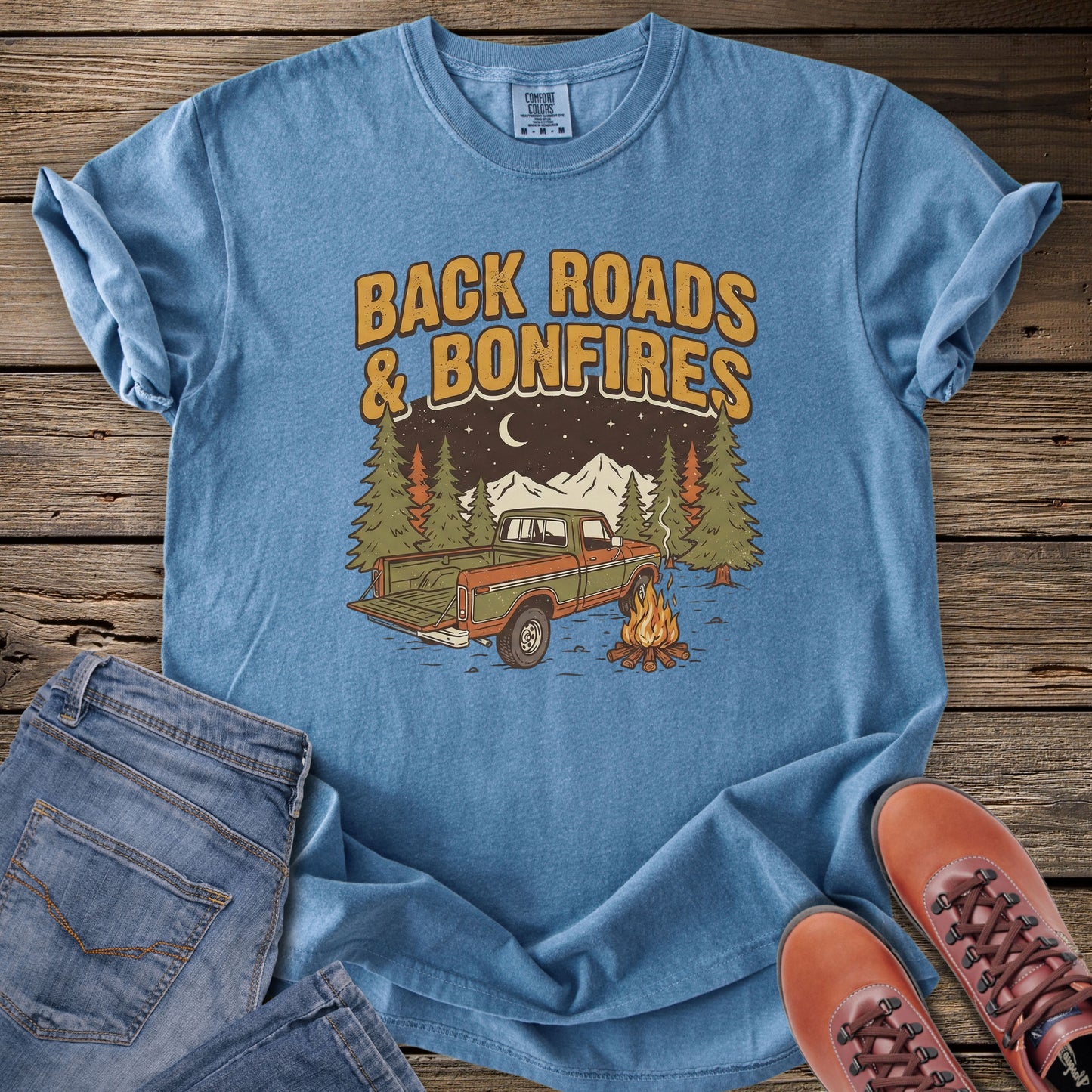 Back Roads & Bonfires T‑Shirt