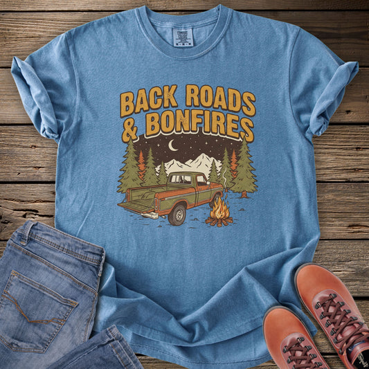 Back Roads & Bonfires T‑Shirt