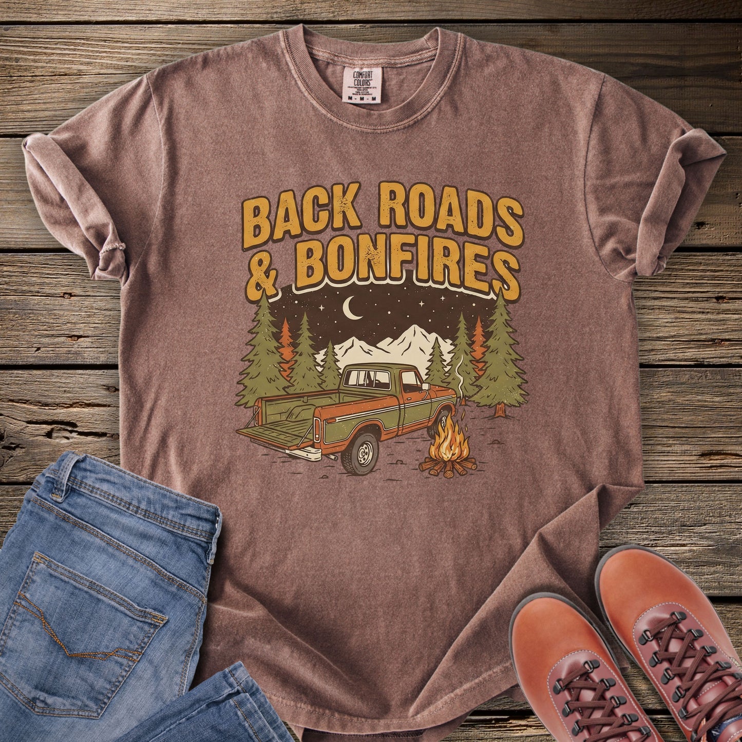 Back Roads & Bonfires T‑Shirt