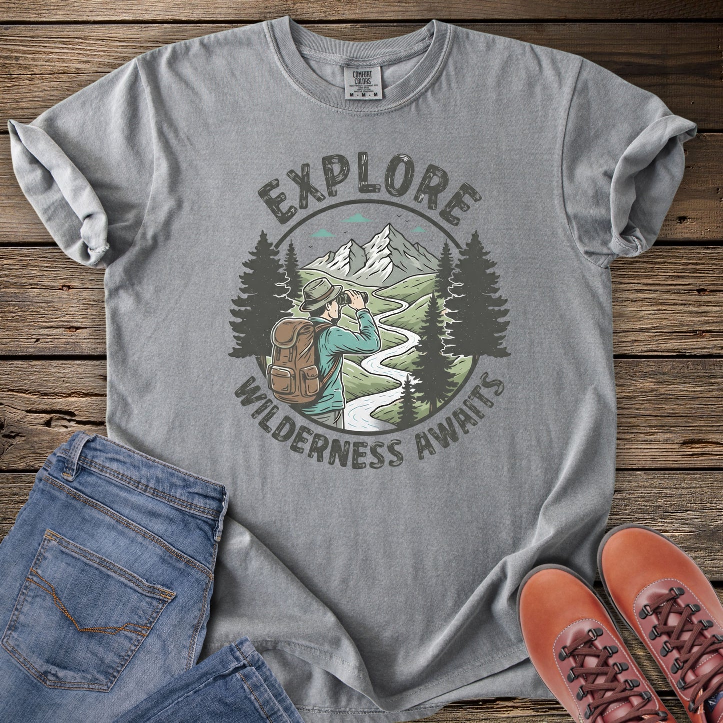 Explore Wilderness Awaits T-Shirt
