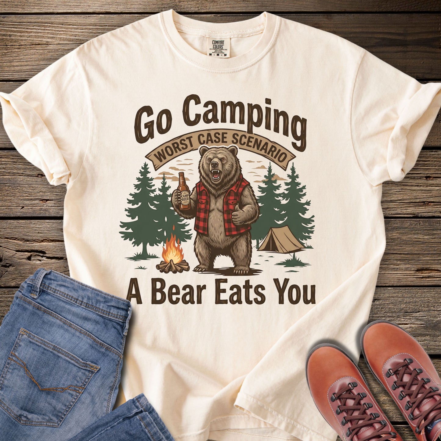Go Camping Worst Case Scenario T-Shirt