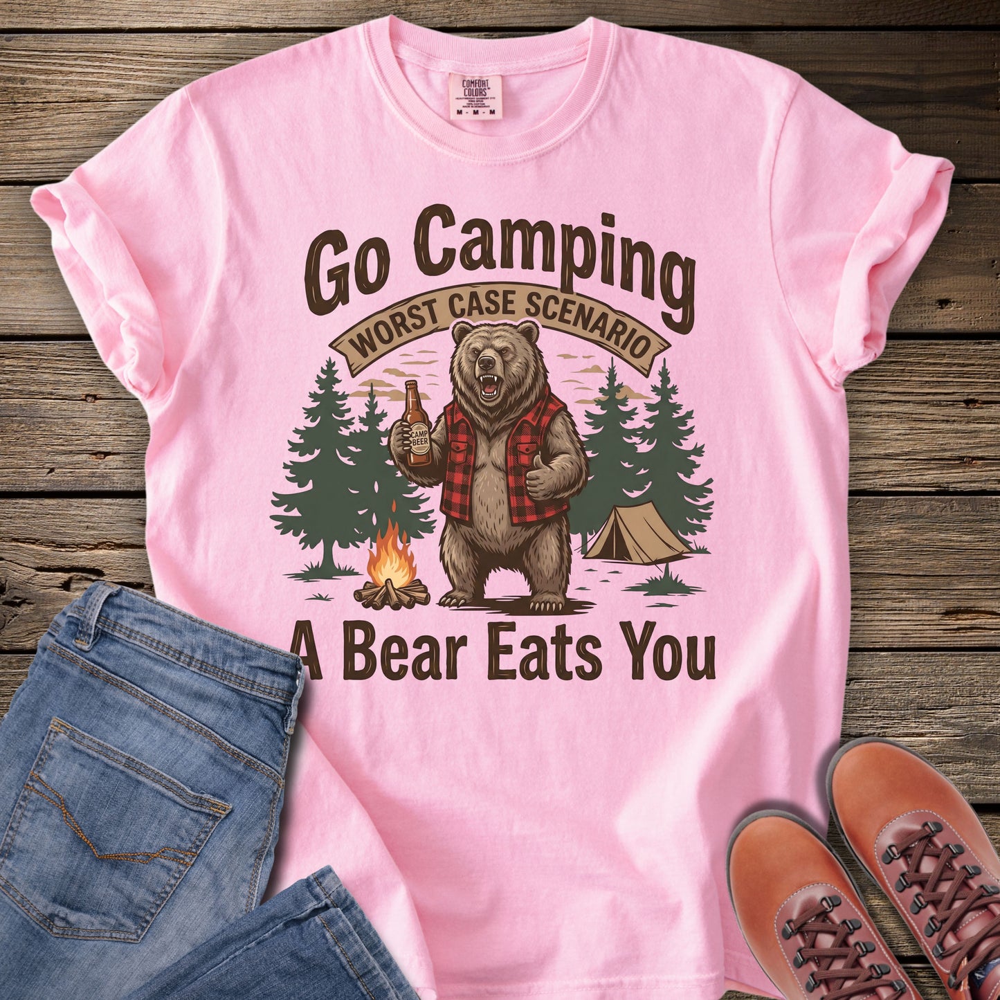 Go Camping Worst Case Scenario T-Shirt