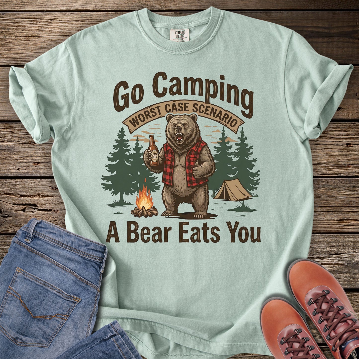 Go Camping Worst Case Scenario T-Shirt