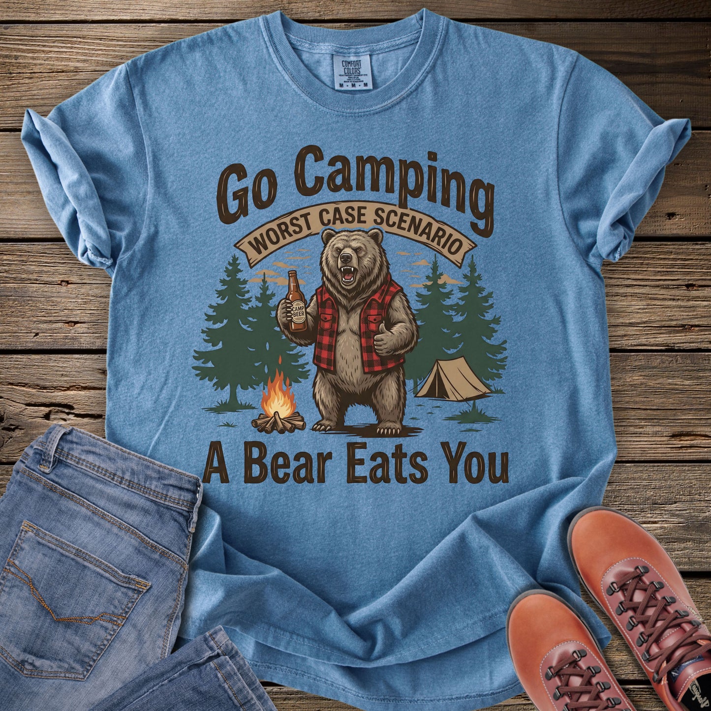 Go Camping Worst Case Scenario T-Shirt