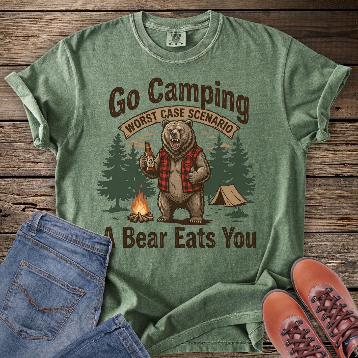 Go Camping Worst Case Scenario T-Shirt