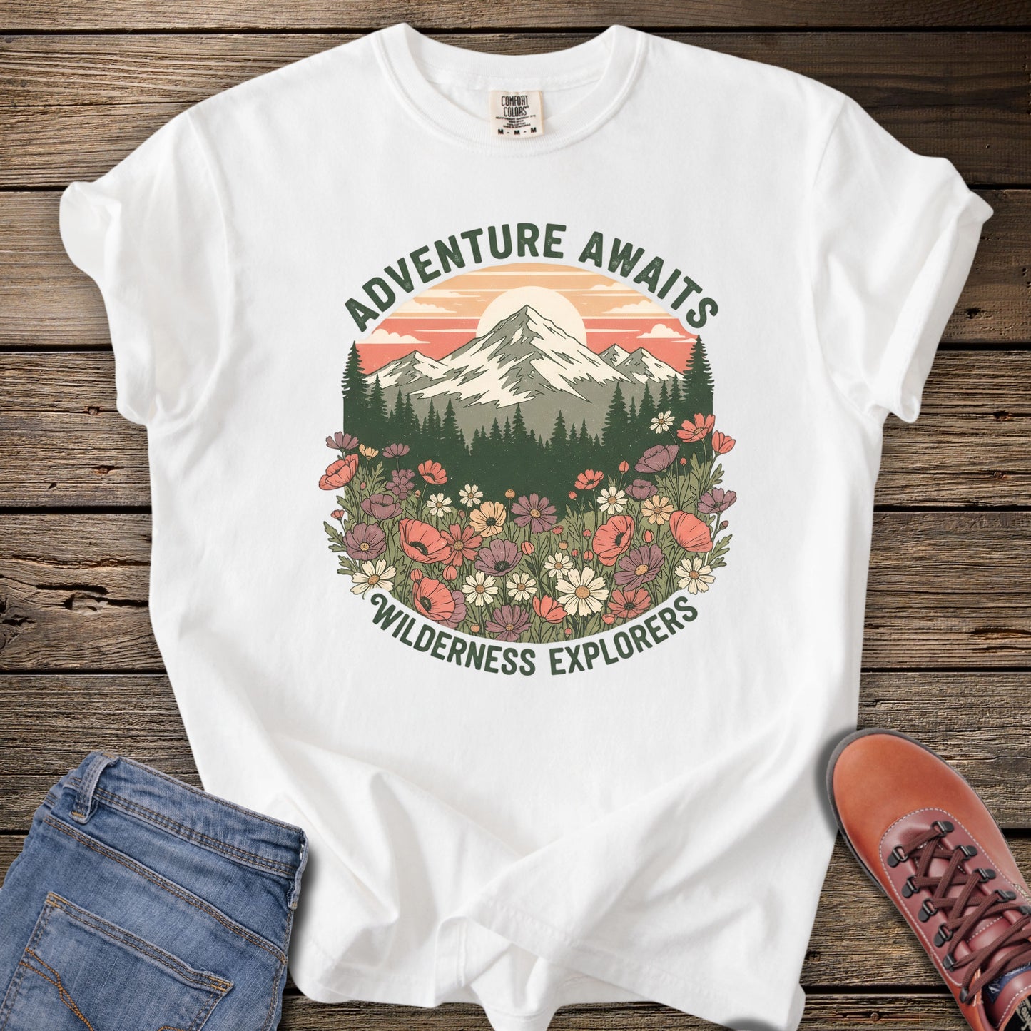 Adventure Awaits Mountain T-Shirt