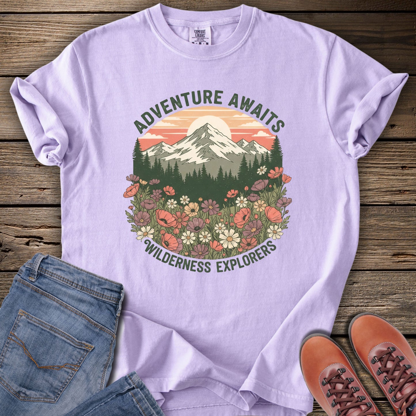Adventure Awaits Mountain T-Shirt
