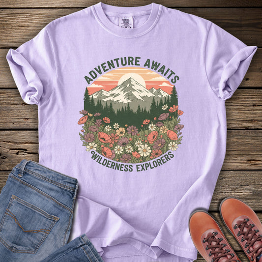 Adventure Awaits Mountain T-Shirt