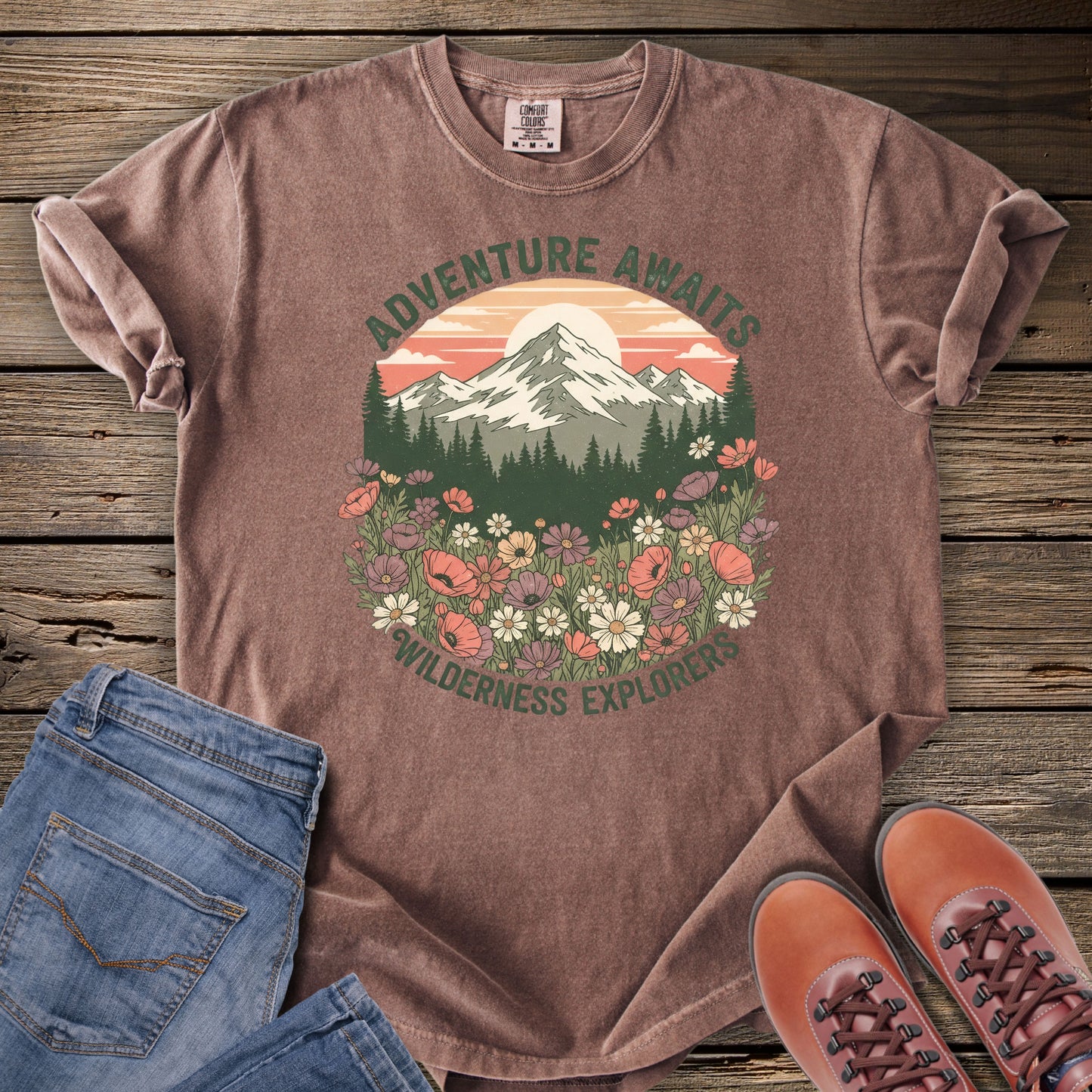 Adventure Awaits Mountain T-Shirt