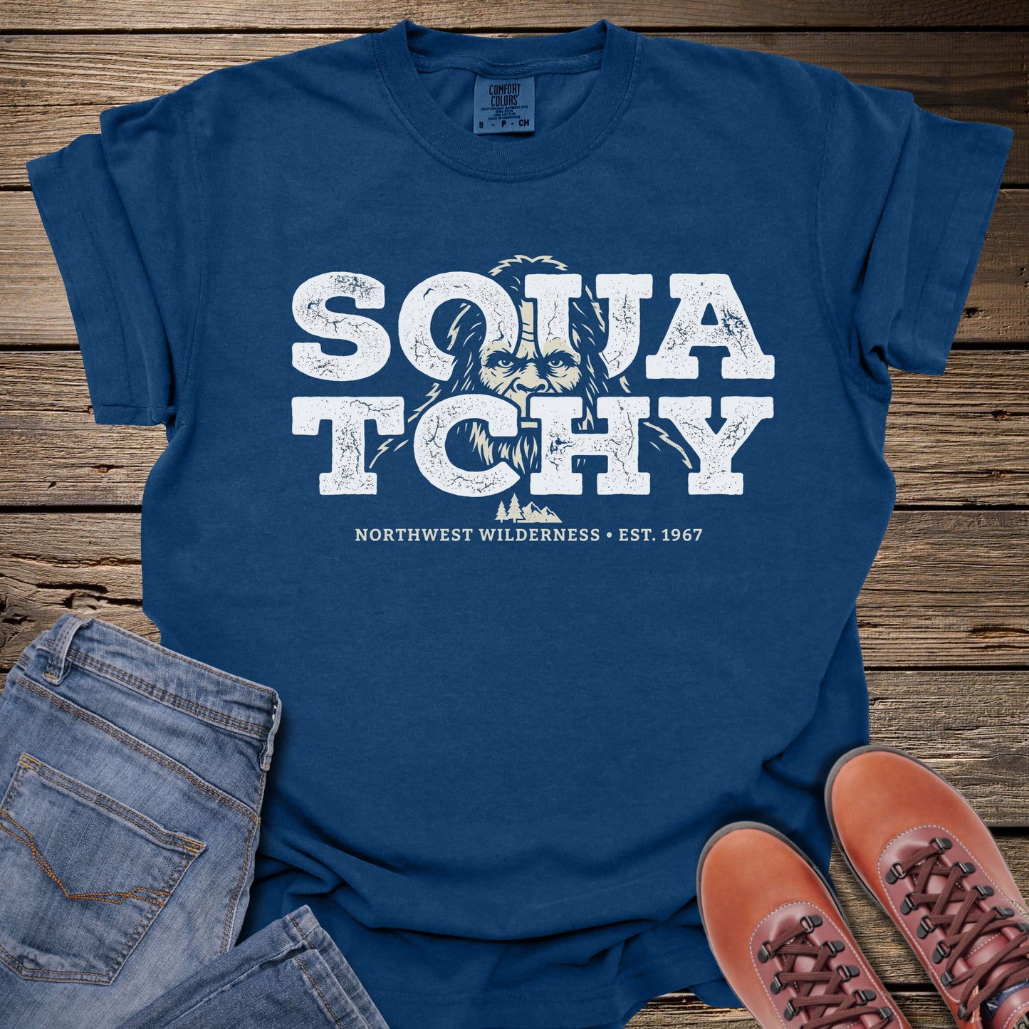 Squatchy Sasquatch Wilderness T-Shirt