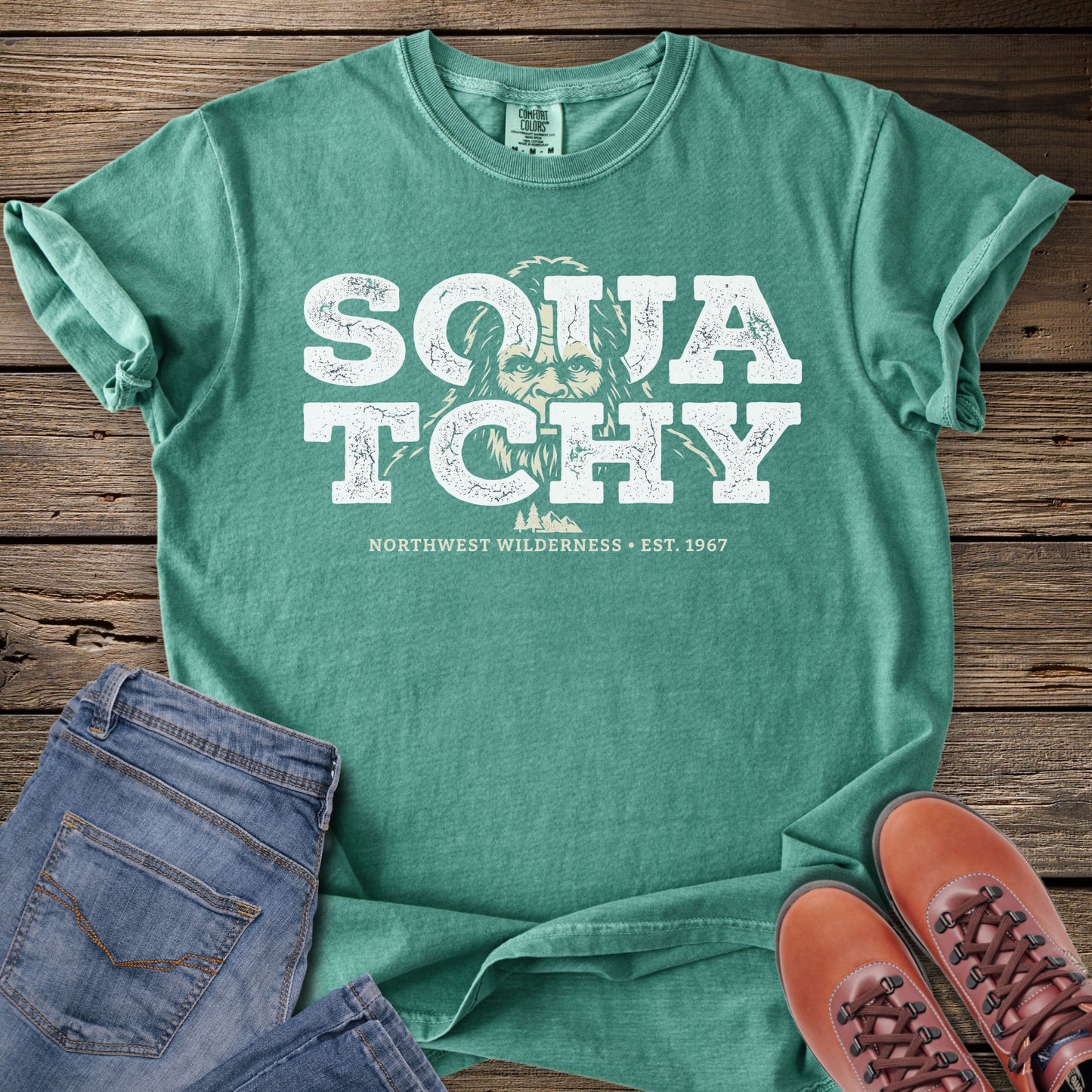Squatchy Sasquatch Wilderness T-Shirt