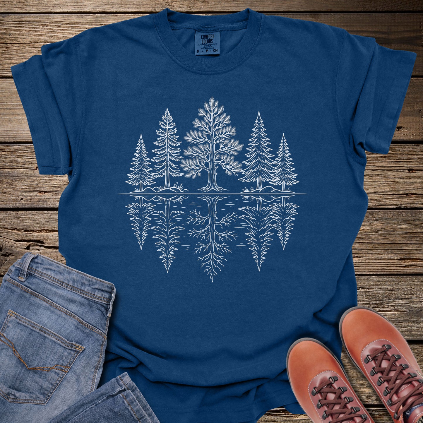Tree Line Reflection T-Shirt
