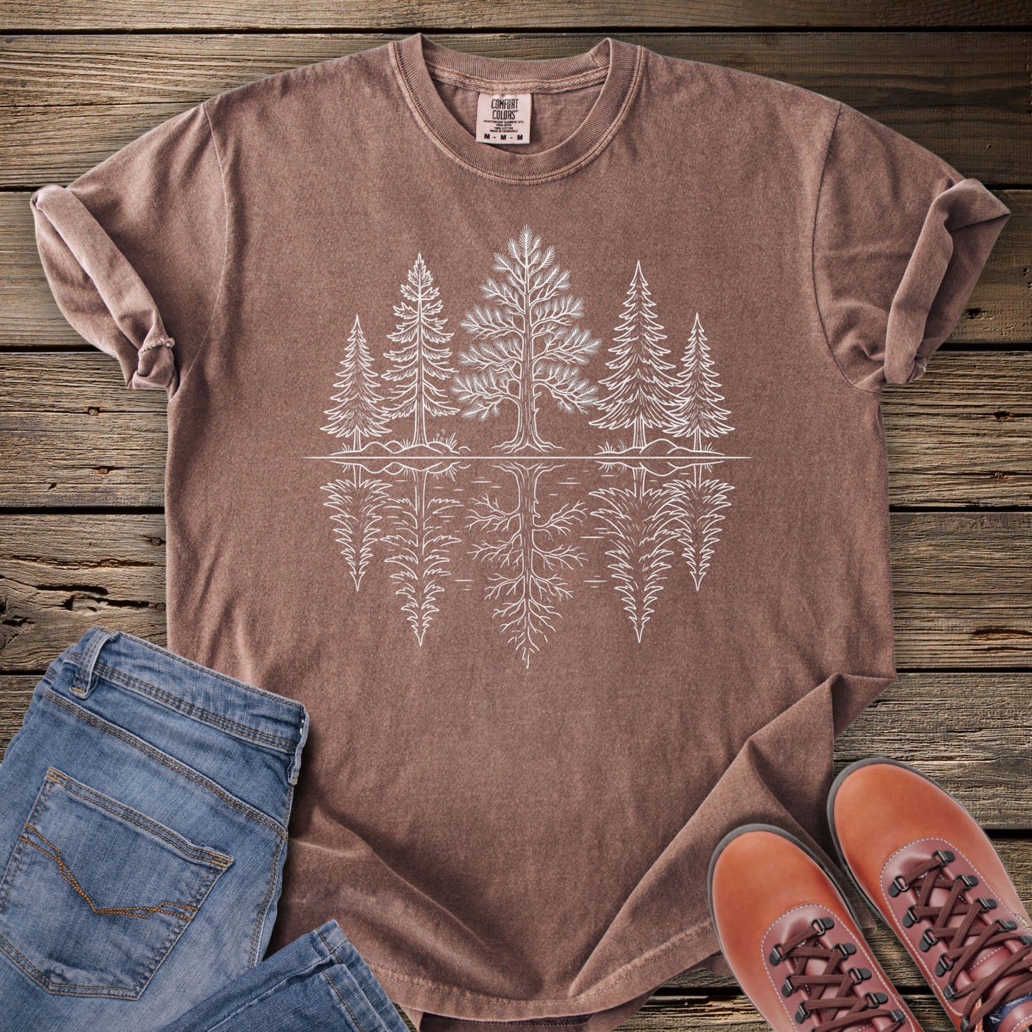 Tree Line Reflection T-Shirt