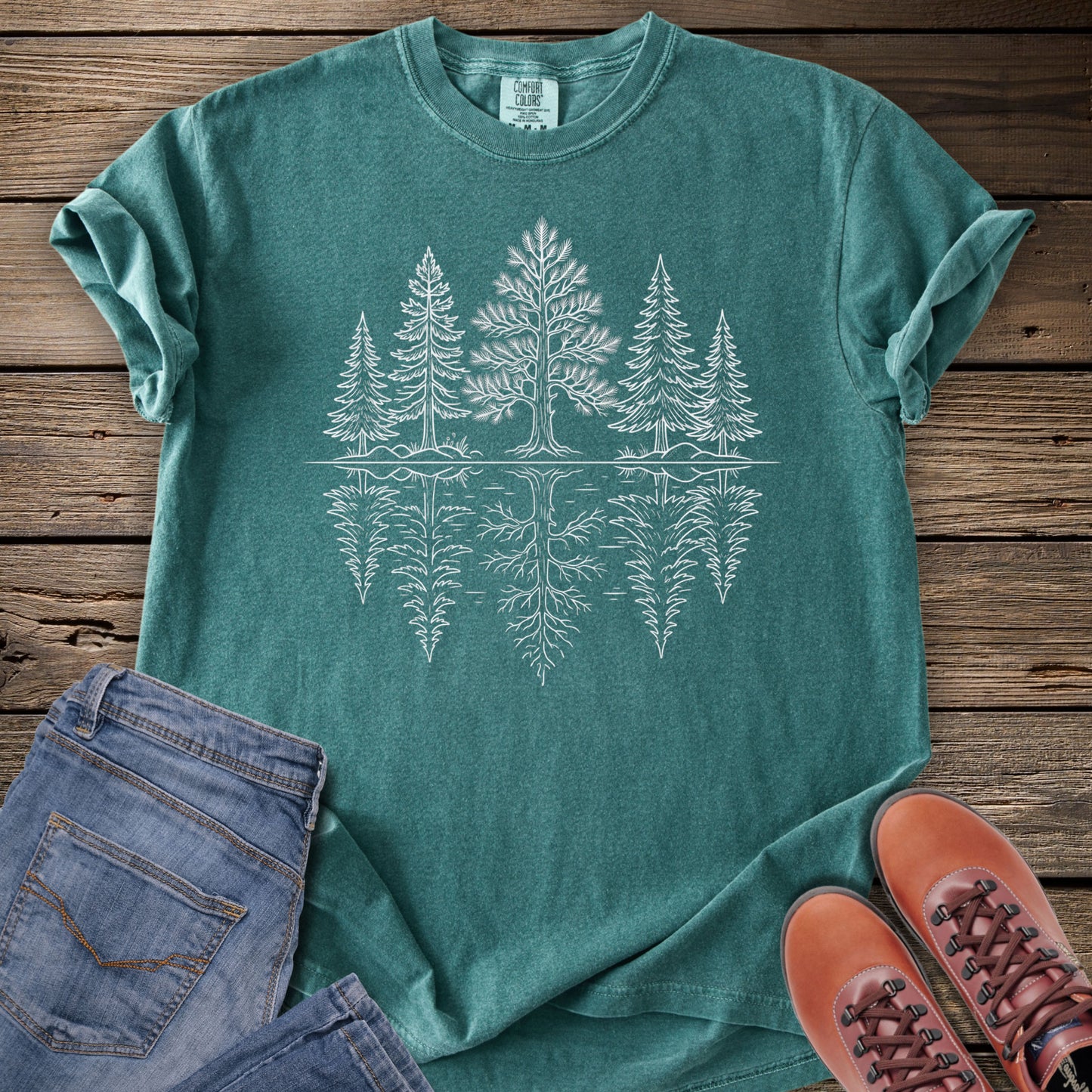 Tree Line Reflection T-Shirt