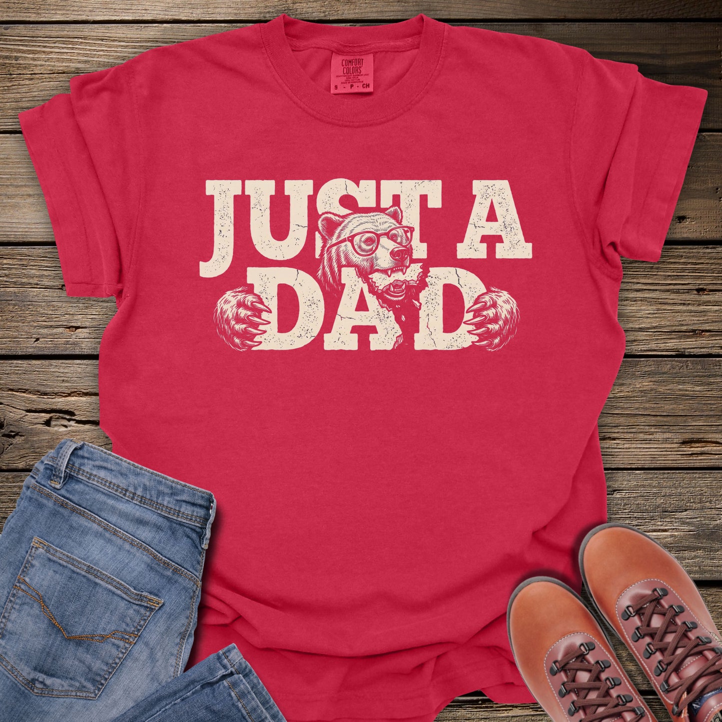 Just A Dad Bear T‑Shirt
