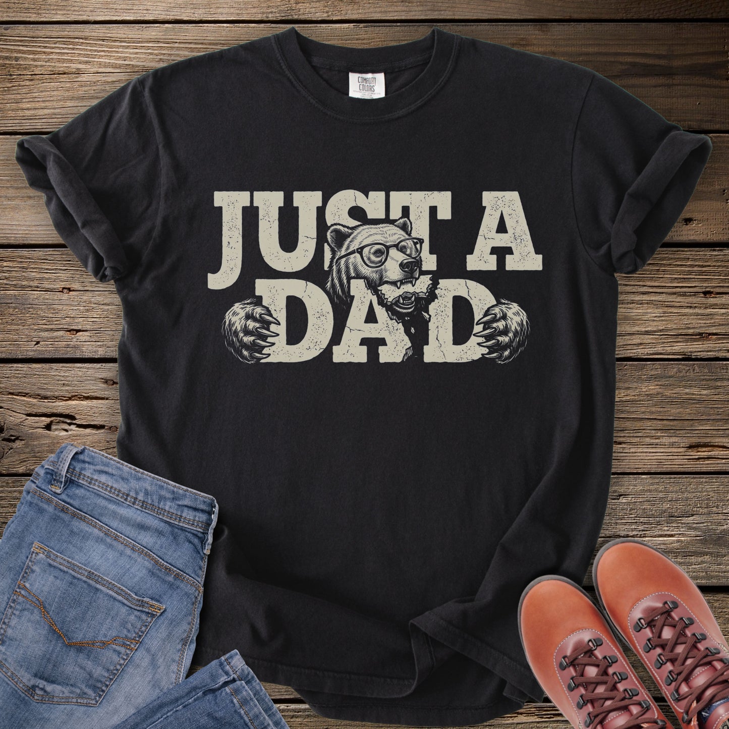 Just A Dad Bear T‑Shirt