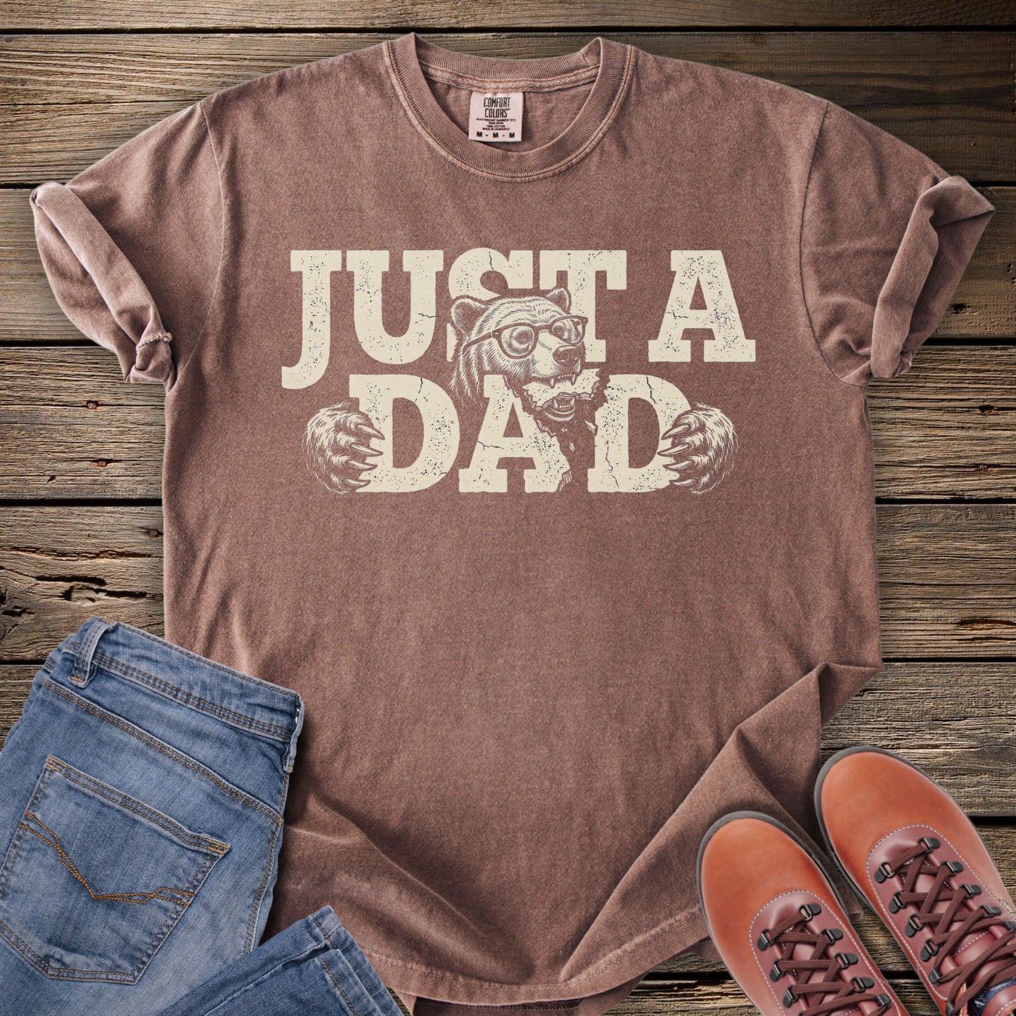 Just A Dad Bear T‑Shirt