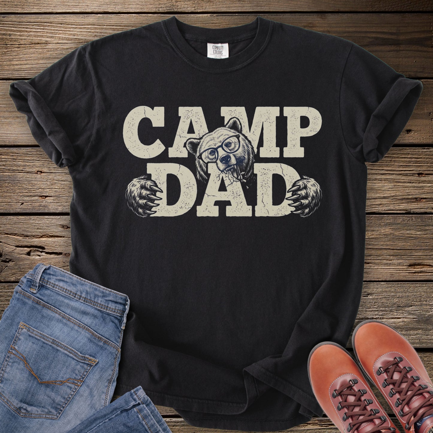 Camp Dad Bear T-Shirt