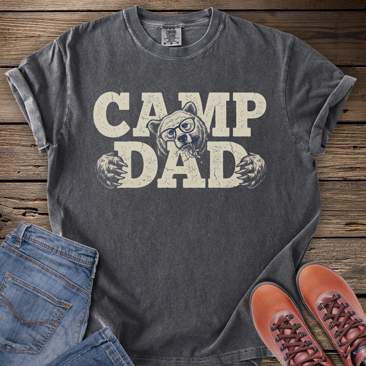 Camp Dad Bear T-Shirt