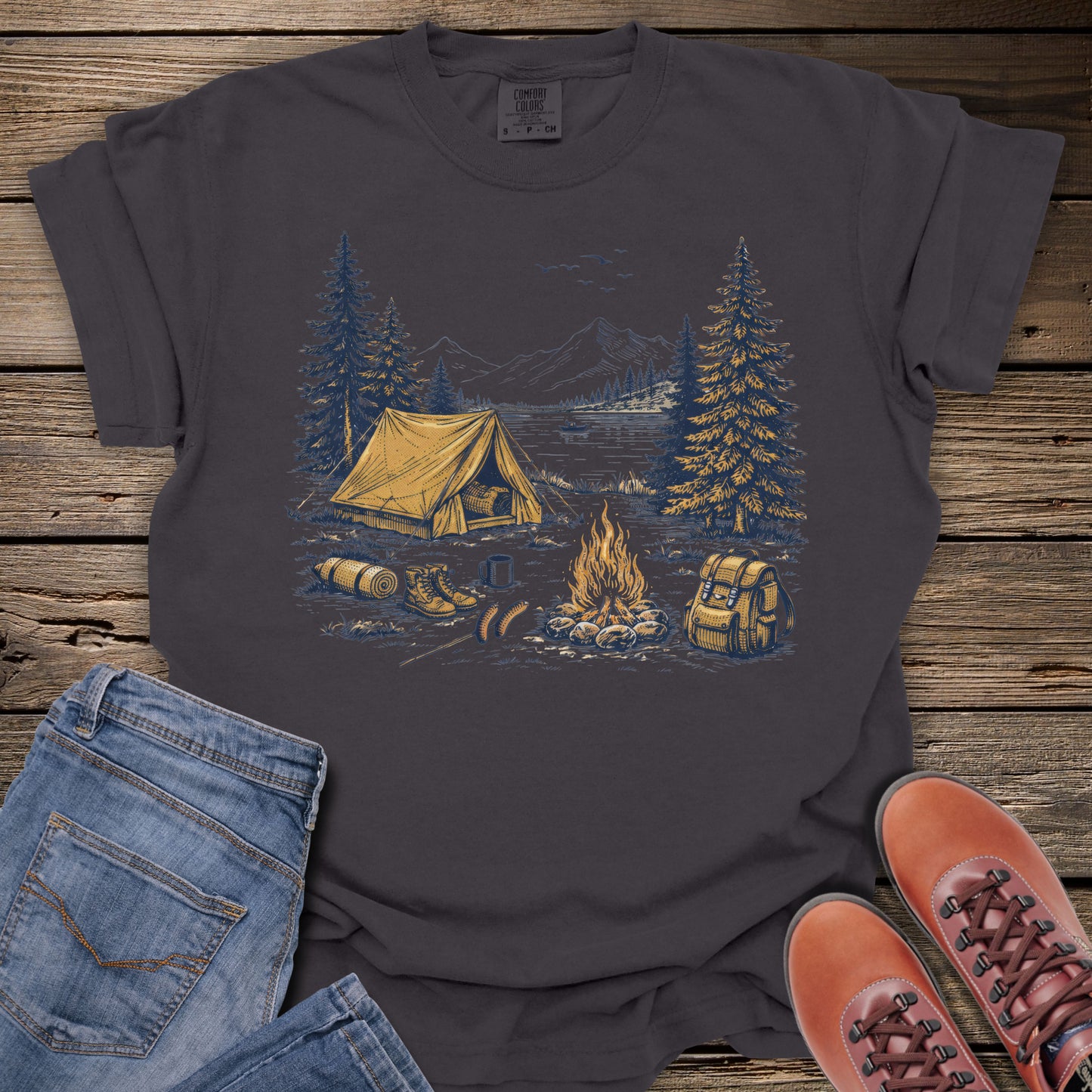 Camping Scene T-Shirt
