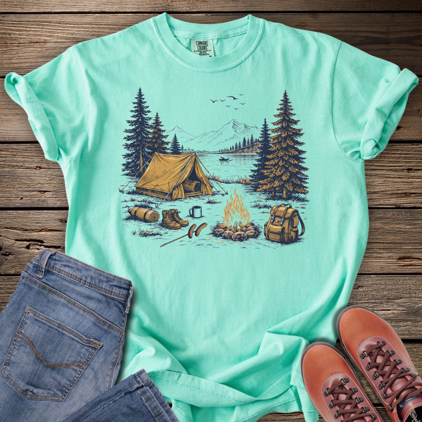 Camping Scene T-Shirt