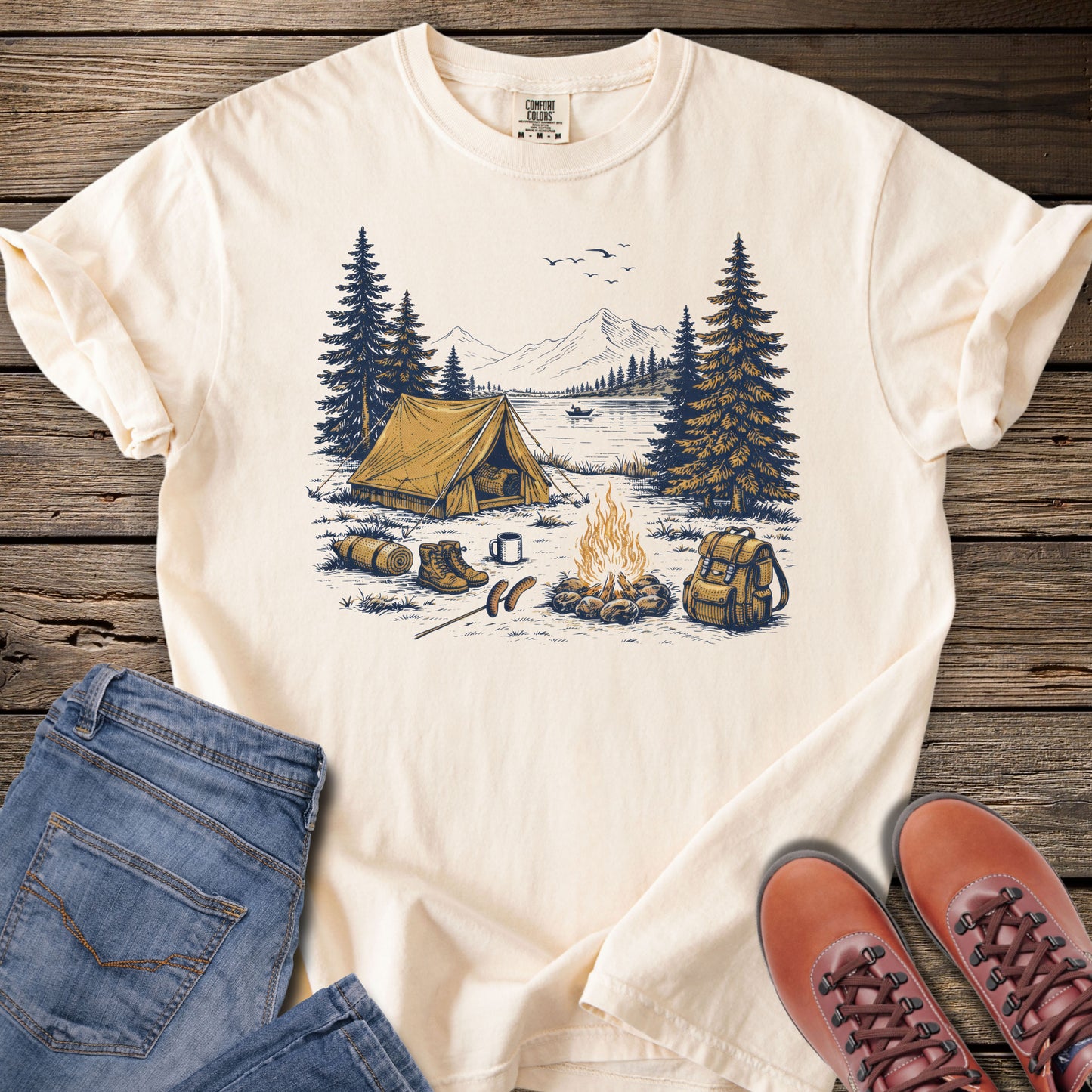 Camping Scene T-Shirt
