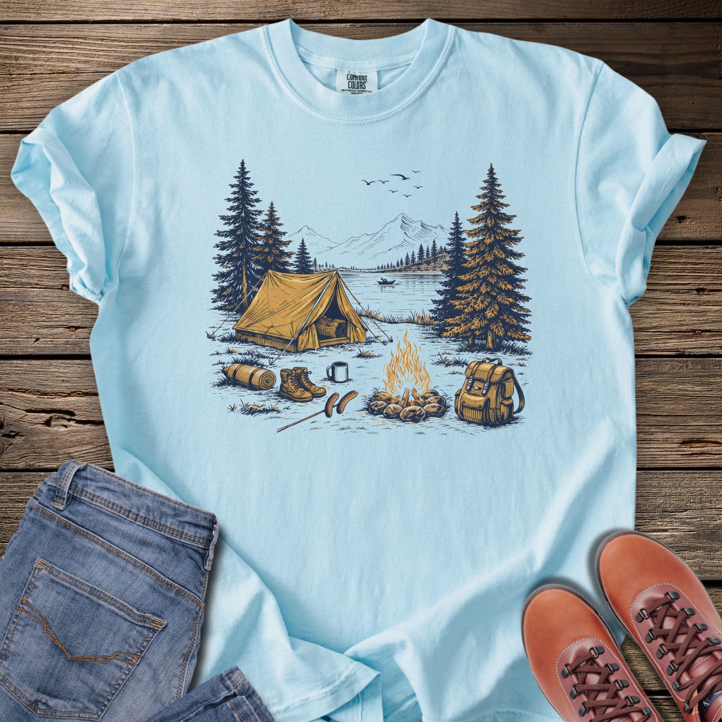 Camping Scene T-Shirt