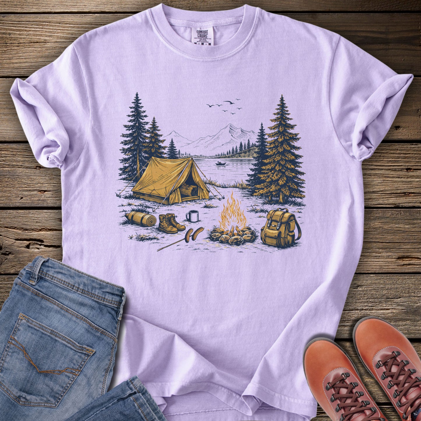 Camping Scene T-Shirt